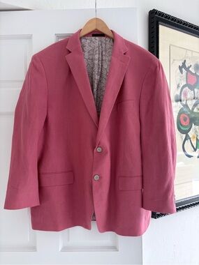 Lauren Ralph Lauren Rose Pink Linen Sport Coat